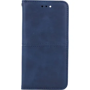 Pouzdro na mobilní telefon Obal iPhone SE 2020 knížkový Business modrý (kryt neboli pouzdro na iPhone SE 2020)