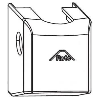 Příslušenství k oknu ROTO Krytka spodního závěsu rám P R07.2 bílá