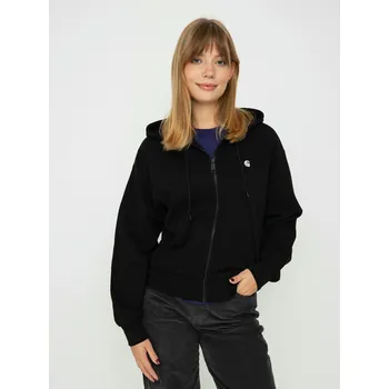 Dámská mikina Carhartt WIP Casey ZHD (black/silver) XS, černá