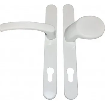 Příslušenství k oknu DAB Trade 30A/1006 G1 klika-koule, s pružinou, rozteč šroubů 216mm, PZ92, trn 8x8mm, TS67-72, F1 RAL9016 bílá