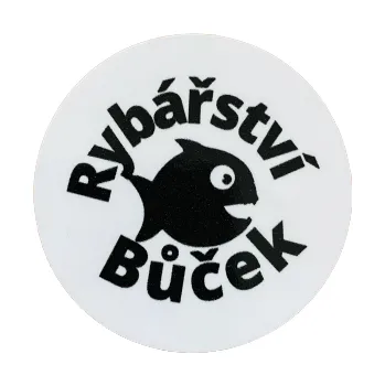 samolepka Samolepka Rybářství Bůček kulatá