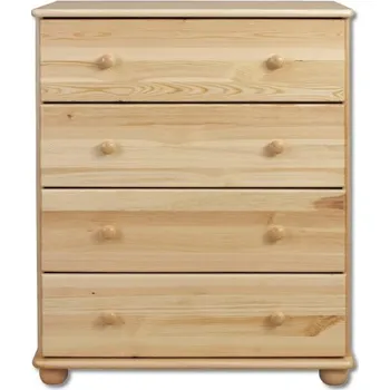 Nábytek Drewmax Komoda KD110, 80x100x47, borovice (Barva dřeva: Dub)