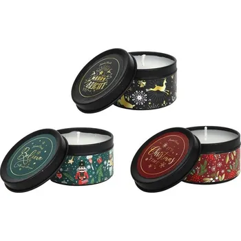 Svíčka Vonná svíčka v plechovce 11hodin MIX barev