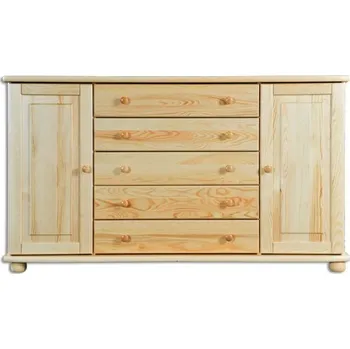 Nábytek Drewmax Komoda KD164, 165x92x42, borovice (Barva dřeva: Olše)