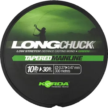 Korda ujímaný vlasec LongChuck Tapered Mainline Green Varianta: ø 0,27 - 0,47 mm Nosnost 10 - 30 lb (KDCM12)