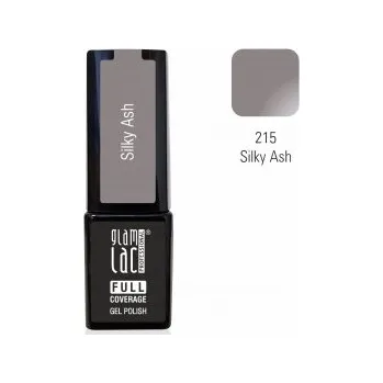 Umělé nehty GlamLac Gel lak šedá - 215 Silky Ash 6 ml