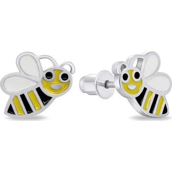 Náušnice Brilio Silver Krásné stříbrné náušnice Včelky EA812W + 2 měsíce na vrácení zboží