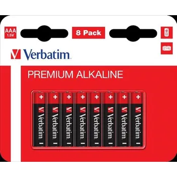 Článková baterie VERBATIM Alkalické baterie AAA, 8 PACK, LR03