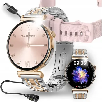 Hodinky Chytré Hodinky JG Smart JGR-JA02 dámské chytré hodinky EKG Menu PL zlaté