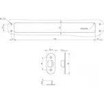 Zástrč WL zápustná stříbrná RAL 9006
