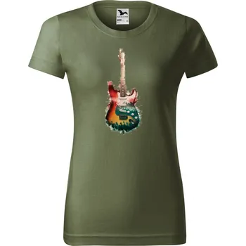 Kytara, v1 - Dámské tričko Basic - Nejoblíbenějí - XS