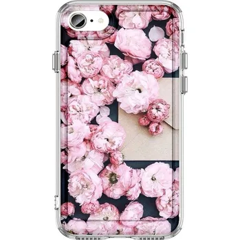 Pouzdro na mobilní telefon Kryt iPhone SE 2020 Image pevný Růžové květy (obal neboli pouzdro na iPhone SE 2020)