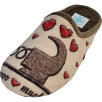 Dámské pantofle DÁMSKÉ PANTOFLE GEMA 7300-37 BÉŽOVÁ PEJSEK Barva: BÉŽOVÁ, Velikost: 40