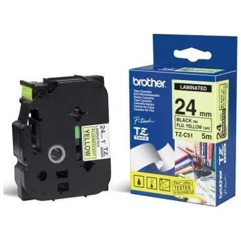 Brother TZE-C51, signální žlutá / černá, TZ páska
