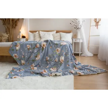 deka Mikroplyšová deka s beránkem MAGNOLIE ZLATÁ 150x200cm