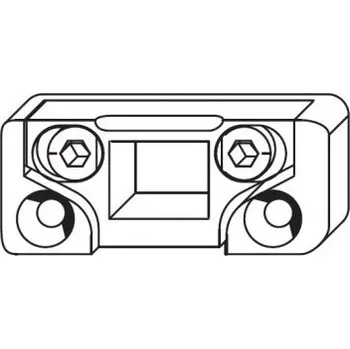 Příslušenství k oknu ROTO Rámový uzávěr pro zástrč, seřiditelný, 1 otvor, Eurofalz 18mm
