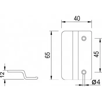 Příslušenství k oknu DAB Trade Madélko balkónové, hliník, RAL9016 bílé