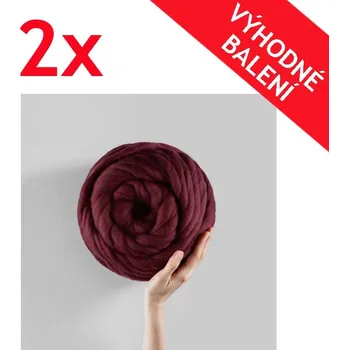 Příze Deminas | Příze pro ruční pletení - vínová DVOJBALENÍ