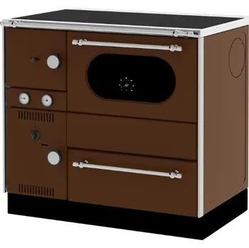 Sporák na tuhá paliva ALFA PLAM Sporák ALFA TERM 20 ECO s výměníkem PRAVÝ hnědý 15 kW