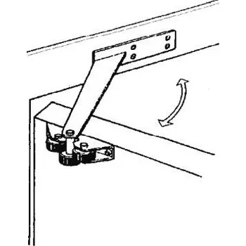 Příslušenství k oknu Dveřní aretace 77DA, bílá