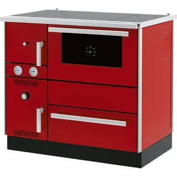 Sporák na tuhá paliva ALFA PLAM Sporák ALFA TERM 20 ECO s výměníkem PRAVÝ červený 15 kW