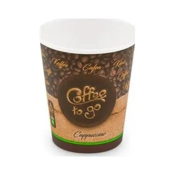 Jednorázové nádobí Papírový kelímek na kávu TO GO 0,2 l, 1 karton (20bal)