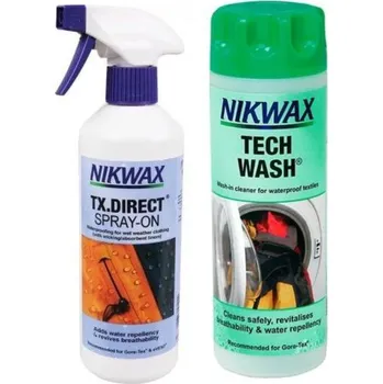 Mýdlo na praní Impregnace Nikwax Twin Tech Wash + TX Direct Spray-On 2x300ml