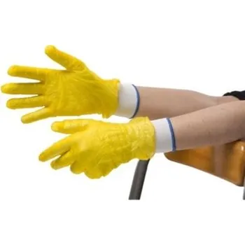 Pracovní rukavice Jednorázové rukavice 200, Žlutá XL Práškované