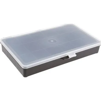 Archivační box Přihrádková krabice 18 přihrádek Černá, PP 41mm x 271mm x 173mm Raaco