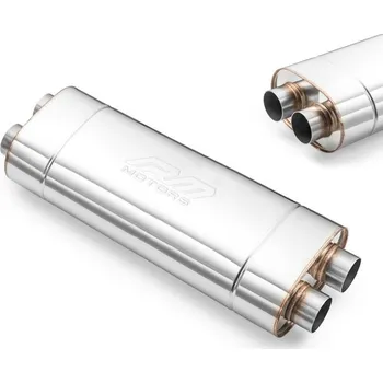 Zadní díl výfuku RM Motors Sportovní výfuk E011, univerzální eliptický tlumič
