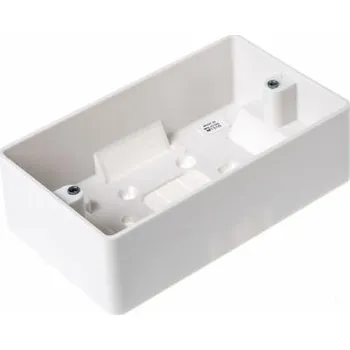 Elektroinstalační krabice Instalační krabice 2 40mm Bílá 87mm 148mm 148 x 87 x 40mm MK Electric