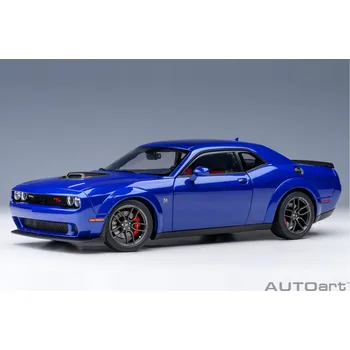 autíčko Dodge Challenger R/T SCAT PACK SHAKER WIDEBODY 2022 1:18 modrá - AUTOart