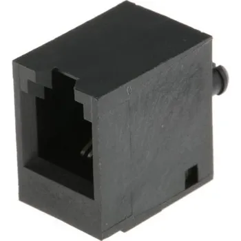 Elektrický konektor RJ22 modulární konektor jack, řada: 65, počet cest: 4P4C, Přímý, Průchozí otvor, Samice Bel-Stewart