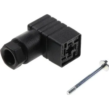 Elektrický konektor Konektor elektromagnetického ventilu, řada: GDSN 207, Samice, formát pólů: 2P plus E, Zašroubování velikost průchodky PG7,