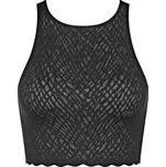 Dámský top ZERO Feel Bliss Crop Top - BLACK - černý 0004 - SLOGGI BLACK M