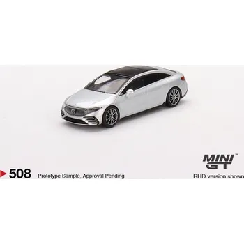 autíčko MERCEDES BENZ EQS 580 4MATIC HIGH-TECH - stříbrná/černá - 1:64 - Mini GT