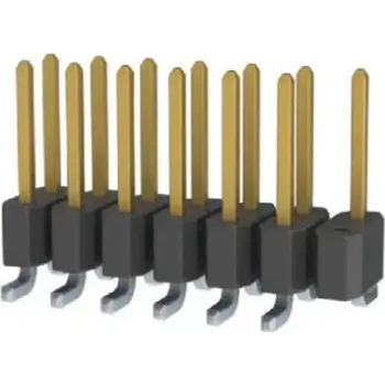 Elektrický konektor Kolíkový konektor, řada: TSM, počet kontaktů: 14, počet řad: 2, rozteč: 2.54mm, Povrchová montáž, Nekrytý