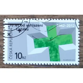 Sběratelství ČR 723 raz., 70. výročí vyhlazení Ležáků, r. 2012