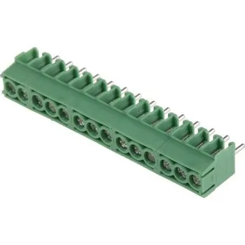 Svorkovnice bez pojistky, řada: COMBICON PT, Průchozí otvor Zelená, počet cest: 14, Pájení, 160 V