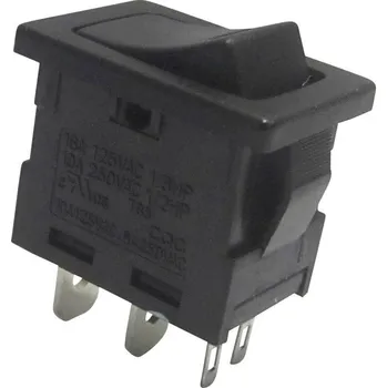vypínač TRU COMPONENTS 1587517 kolébkový spínač TC-R13-66L-02 250 V/AC 6 A 1x vyp/zap s aretací 1 ks