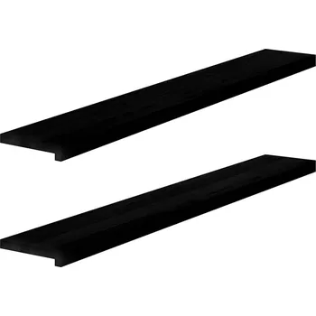 Parapet vidaXL Okenní parapety 2ks tmavě hnědé 140x20x2cm masivní dub