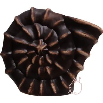 Obal na květináč Keramický květináč ulita | hnědý keramický