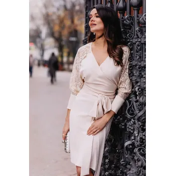 Dámské šaty Glara Společenské šaty 939594 | béžová