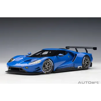 autíčko Ford GT LM Plain Body Version 2018 1:18 modrá - AUTOart