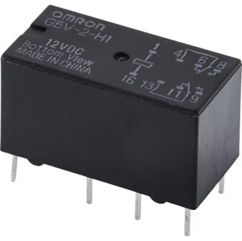 Relé Signálové relé DPDT Montáž na PCB 1 A 12V dc pro Signální aplikace Card SN