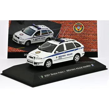 autíčko 2001 Škoda Fabia I – Městská policie Havířov − CAL a MD 1:43, LIMITOVANÁ EDICE 50 ks