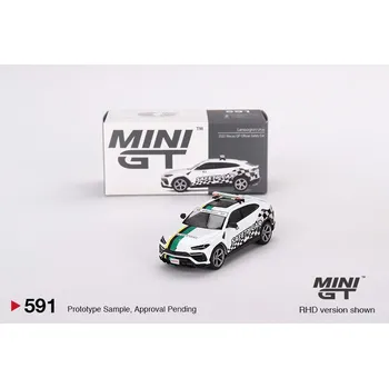 autíčko LAMBORGHINI URUS MACAU GP OFFICIAL SAFETY CAR 2022 - bílá/zelená - 1:64 - Mini GT