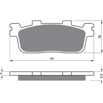 Autodíl Brzdové destičky GOLDFREN 355 AD STREET KYMCO People 300 GT 2010-2015