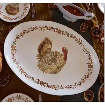 Tác/Podnos servírovací PLYMOUTH TURKEY 57cm, oválný, bílá|Casafina by Costa Nova