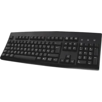 Klávesnice, Kabelová, Černá, PS/2, USB QWERTZ x 40mm x 456mm Ceratech